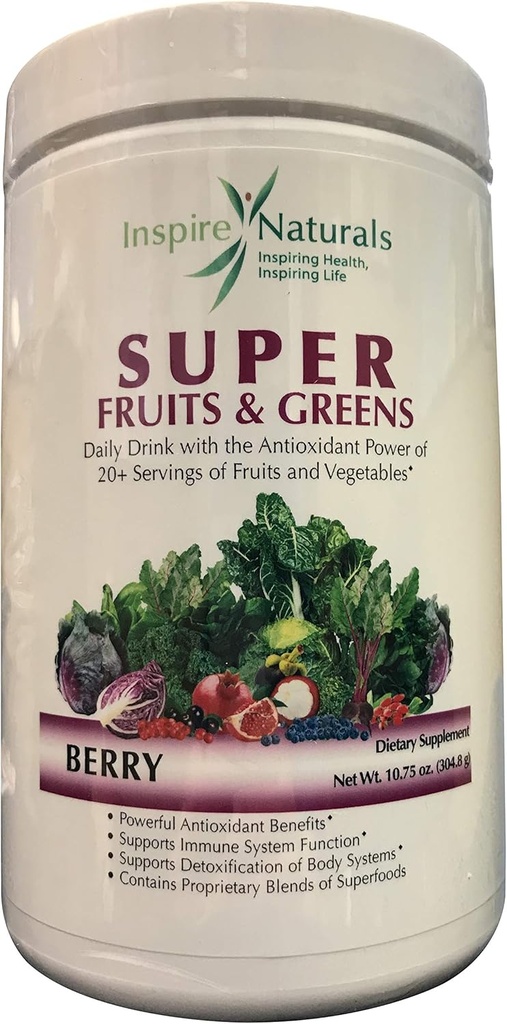 Super frukter og grønnsaker, legen anbefalte beste tasting alle naturlige super mat m/ 20+ frukt og grønnsaker (Berry)