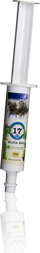 Sølv lakk urter Colic Eaz - Relief av hestekolikk og dårlig digestion | Forbedre heste Gut helse og en tilbake til en normal gastrointestinal Tract - 80cc Lim inn
