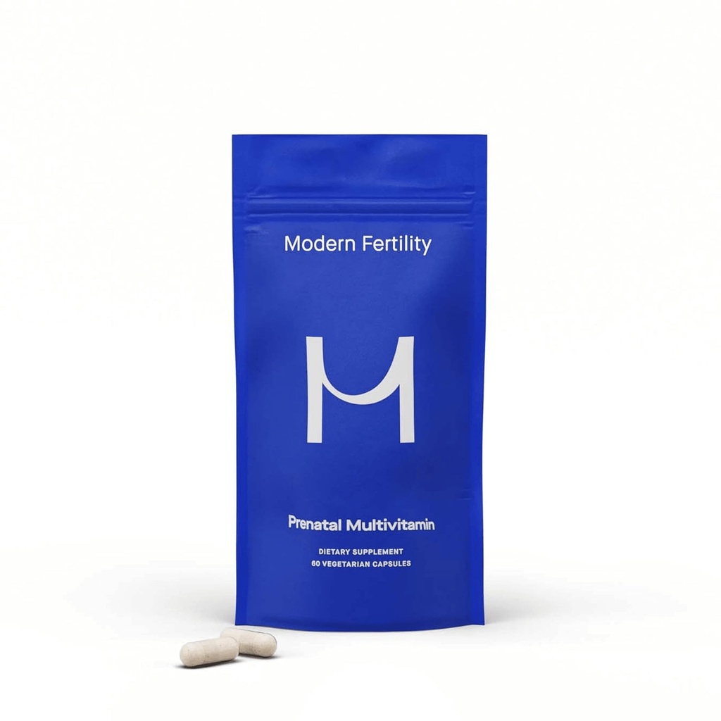 Moderne fertilitet Prenatal Multivitamin  Develop Utviklet med OB-GYNs, inneholder 12 essensielle næringsstoffer til støtte før, under og etter graviditet, 30-dagers levering (60 kapsler)