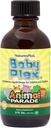 NaturesPlus Animal Parade Baby Plex, Naturlig Orange Flavor - 2 fl oz, Pakke med 2 - Flytende Multivitamin for spedbarn og tilhengere - Sukkerfri, Glutenfri - 120 Total Services