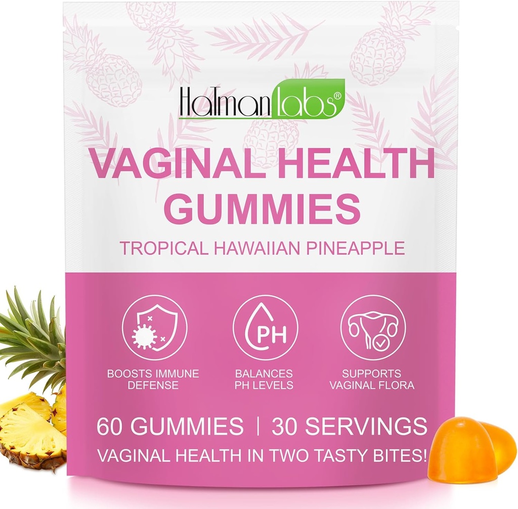 Premium Feminine Balance Gummies,Vital Vaginal Probiotika Kilde Feminine Gummies,Probiotiske Gummier for prenatal & postnatal kvinner - Probiotika for digestion, pH Balance, Gut Helse, Immunstøtte