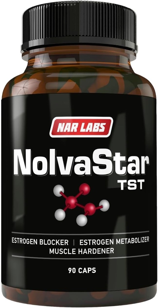NolvaStar | Estrogenblokker | Naturlig | DIM, Kalsium-D-Glucarate, Avena Sativa | Chrysin | 90 Kapsler
