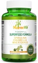 NutreeVit ren 100% organisk spirulina + klorella + hvetegrass - kraftig supermat - Veggie Capsules