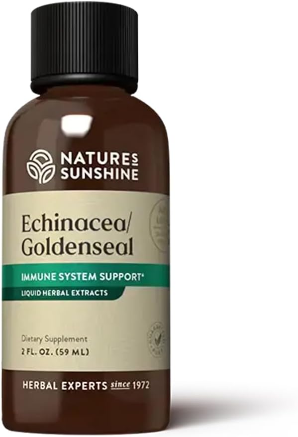 Naturens solskinn Echinacea og gylden seglvæske, 2 fl oz | Aktiverer immunsystemet, styrker immunrespons og beneficial i tider av sesongendring
