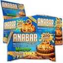Anabar Protein Bar, Protein-pakket Candy Bar, Amazing Tasting Protein Bar, Ingen sukkeralkoholer, høyprotein, Utrolig Delicious (12 Bars, Melke sjokolade Monster Cookie Crunch)