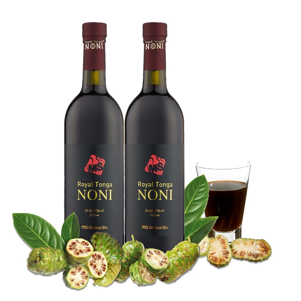Royal Tonga Noni - 100% Autentisk NONI Juice(2PK Case), 25oz flasker | Noni Juice | Noni Juice | Noni Drink | Nona Juice | Jugo de Noni | Nini Fruit | Real Noni