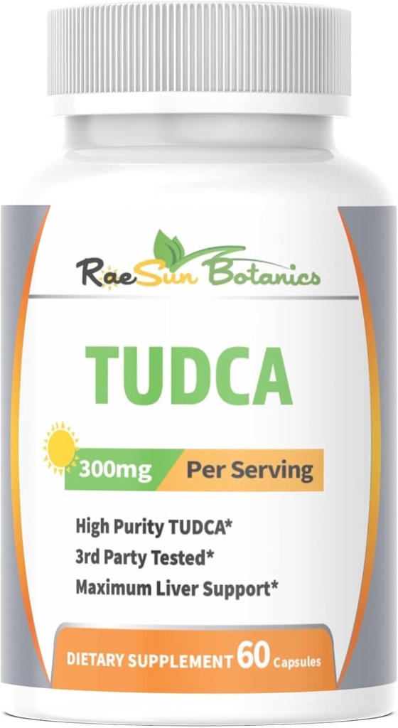 TUDCA (Tauroursodeoksykolsyre), 60 kapsler 300mg servering premium kvalitet 3rd Party testet maksimal lever støtte