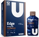 UCAN Edge Energy Gel Shots, Mocha + Koffein (12, 2 Ounce Packets) for løping, trening, trening, trening, trening, Sykling, Crossfit | Sugar-free, Vegan, & Keto vennlig energi