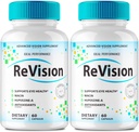 IDEAL PERFORMANCE (2 pakke) Revisjon Øyetilskudd piller Advanced Vision 2.0 Eye Care Complex Vitamin Kapsler Pro (120 kapsler)