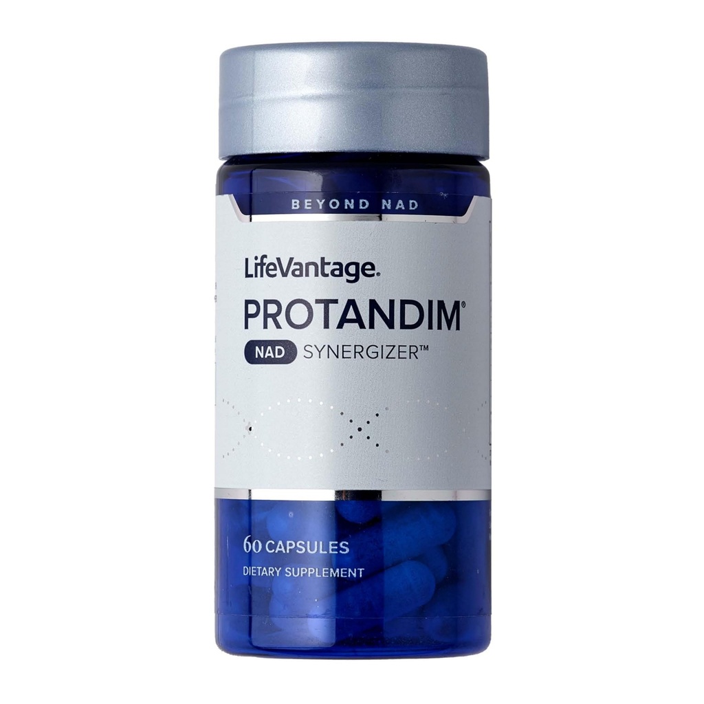 LivVandage Protandim NAD Synergizer, NAD Supplement for energi, Mood, sunn aldring støtte, Sirtuin Aktivering, Cellular Energi & Vaskulær støtte, Fjern Cellular Avfall, 60 Kapsler