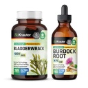 BIO KRAUTER Bladderwrack 100 kapsler & Burdock Root Tinkture 4 fl oz.