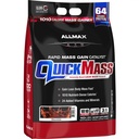 ALLMAX QUICKMASS, Sjokolade - 10 lb - Hurtig Mass Gain Catalyst - Opp til 64 gram protein per servering - 3:1 carb til proteinforhold - Null trans fett - opp til 70 serveringer