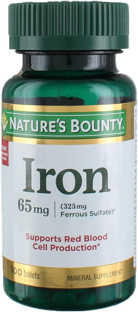 Jern 65 mg, 4 flasker (100 greve)