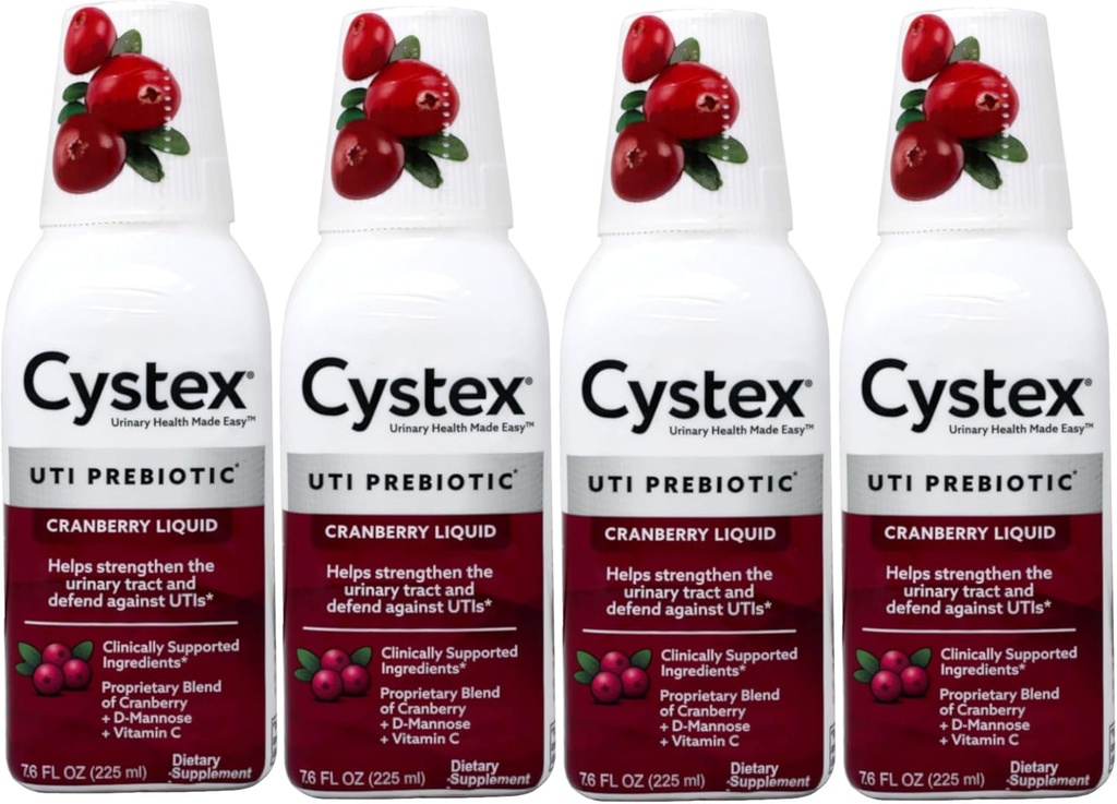 Cystex Liquid Cranberry Complex, 7,6 Fl Oz (pakke med 4)