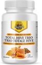 Dutchman's Gold Total Hive Trio Capsules - 120 Veg Caps Ca. 30-60 Serveringer - Bee Pollen Royal Jelly & Propolis Supplement - Superfoods for Antioksidant Immun Support - Naturlig Honning Mix