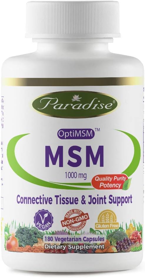 Paradise MSM. 100% OPTIMSM Original Worldwide Patented Ingredient. - 100% naturlig ekstrahert - Ingen Harsh kjemikalier eller løsemidler - 100% amerikansk laget!