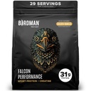 BIRDMAN Falcon Performance Vegan Protein pulver, 31g Protein, 5g Creatine, 5g BCAA, Probiotika, Electrolytes, Pre Workout, Lavt karbohydrat, Sukkerfri & Dairy Free, Plant Basert Vanilla Protein, 29 Serveringer