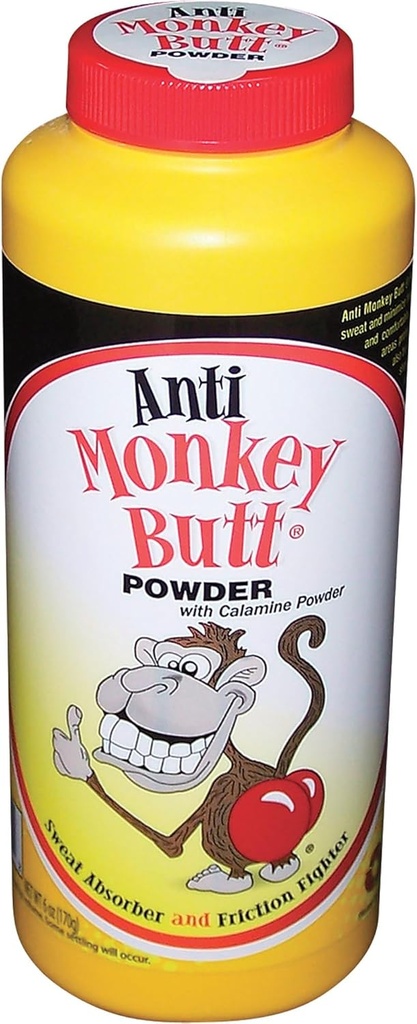 Anti Monkey Butt pulver med Calamine - 6 oz.