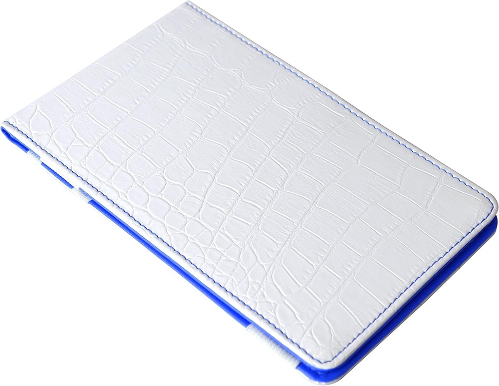 Premium Crocodile Effekt Scorecard Holder med ubegrenset utskriftsbar golfspill Trackers ark
