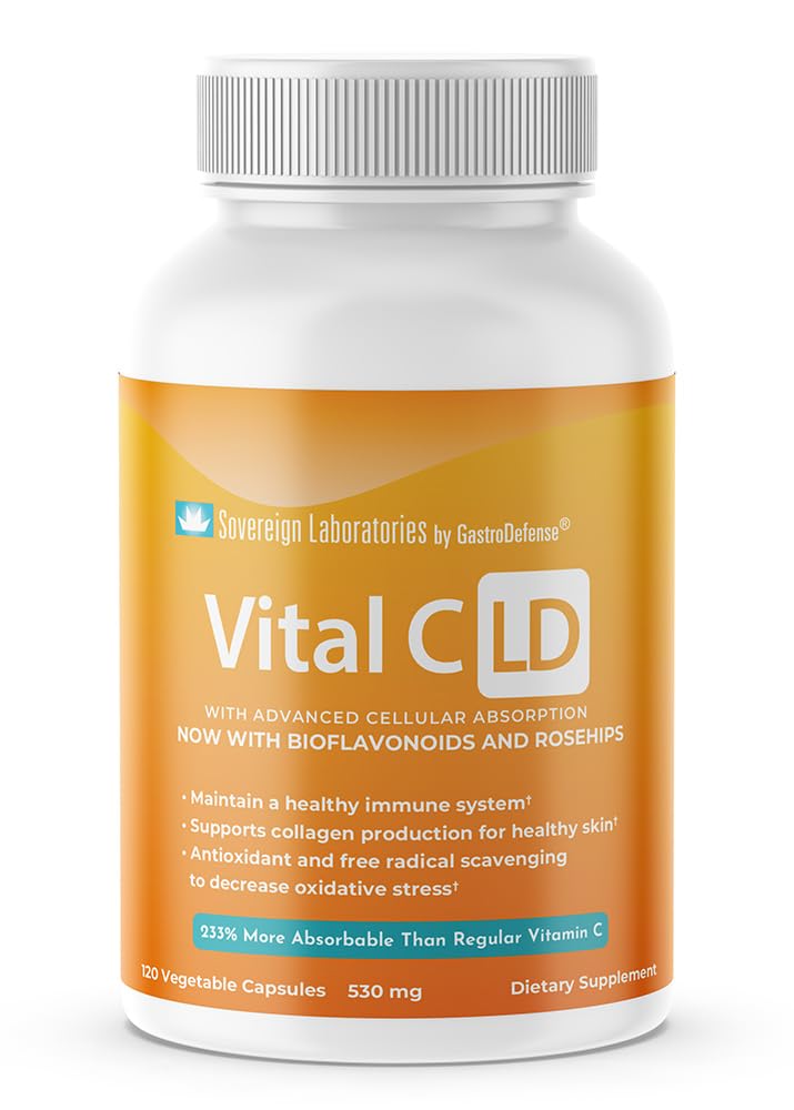 Vital C-LD - Forbedret Liposomal Vitamin C - 530mg Kapsler - 120 Telling