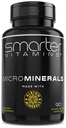15 mg Zinkglykinat fra Albion® 6 Essential Trace Bisglycinate Minerals, Manganesisk, Bor, Chromium, Selenium, Molybdenum Supplement, 90 Plantebaserte Vegankapsler