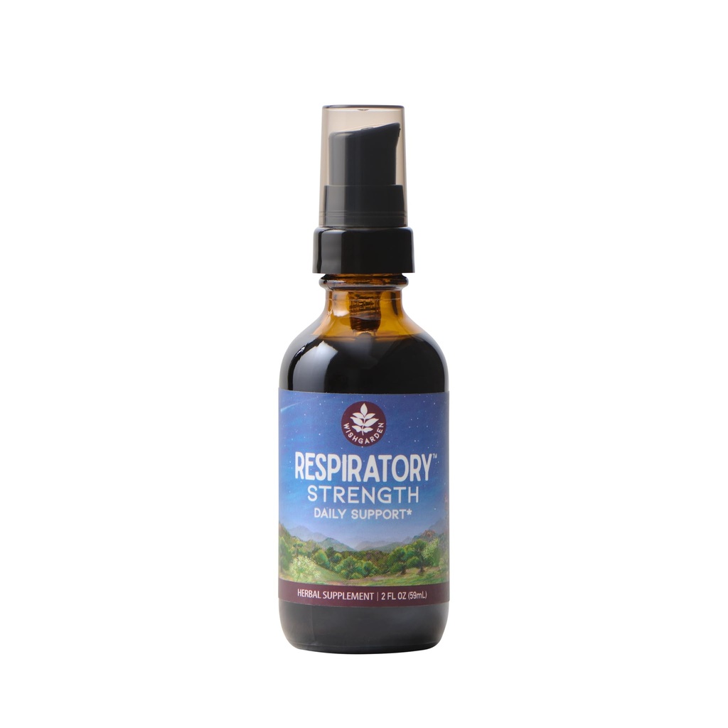 WishGarden Herbs pustekraft daglig støtte - Plant-basert herbal Lung støtte Supplement med organiske mullein & elecampane, støtter lang-term Lung Resiliens og bedre Lung effektivitet, 2oz