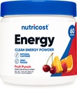Nutricost Energy Complex (Fruit Punch) (60 Serveringer) - Clean Energy Powder, 300g Diett Supplement