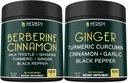 Bundle 7in1 Berberine HCl & 5in1 Ginger Supplement - Støtte Immun, Digestion og hjerte helse