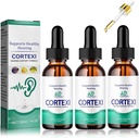 REYROB 3 Pack Cortexi Tinnitus behandling, [1x30ML] Cortexi Hørestøtte Dråper,Cortexi Avansert Formula Drops for ørehelse