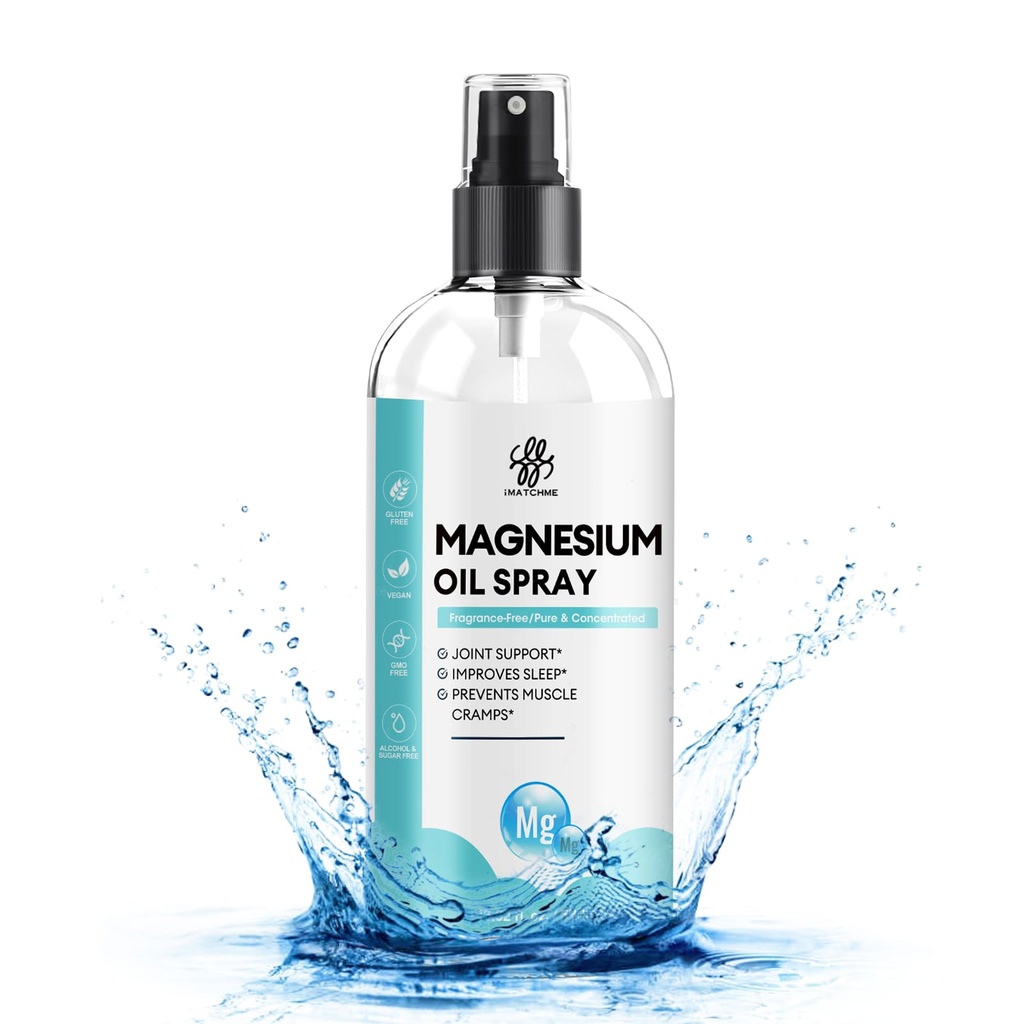 Magnesium Olje Spray - Familiestørrelse13.19 oz Magnesiumolje for føtter og kropp -Pure, Topical - Benkramper, Felles helse og søvn støtte, Nourish hud & hår - Naturlige, gamle mineraler