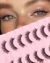 Naturlige Lashes Mink Naturlige Øyevipper Falske Øyevipper Naturlig utseende Falske Lashes Wispy Øyevipper Katt Eyevipper Falske Lashes KD01