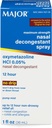MAJOR Maks styrke Nasal Decongestant Spray, Oxymetazoline HCl 0,05% Pump Mist, Ikke-Drowsy Nasal Spray, opp til 12-timers Relief fra Nasal Congestion, Colds og Allergies 1 Fl. Oz. (1-Pack)