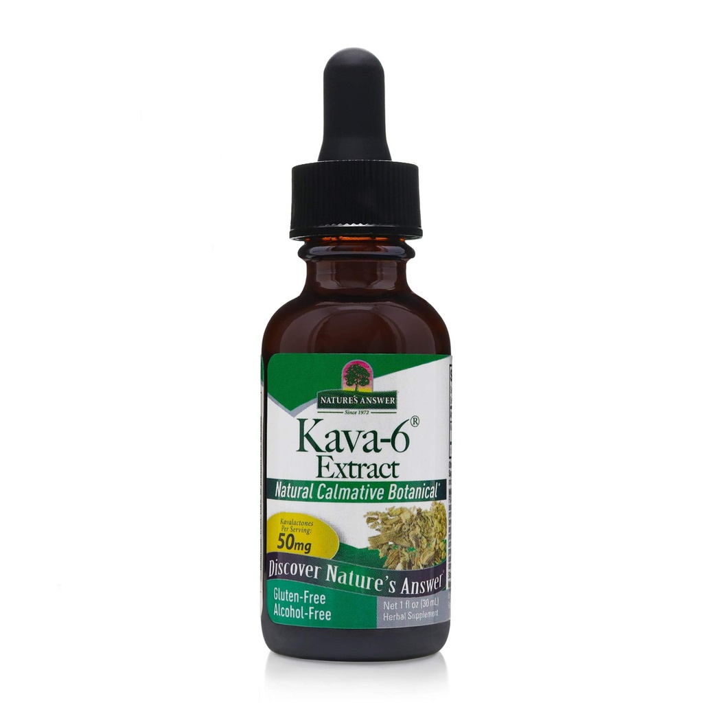 Naturens svar Kava-6 Extract | Støtter Stress Relief | Glutenfri, alkoholfri og vegansk 1oz