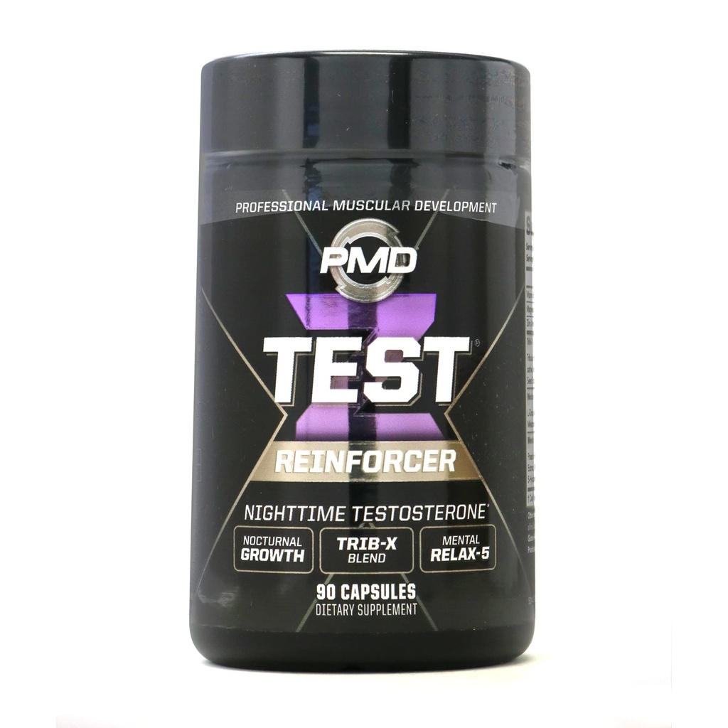 PMD Sports Z-Test Nighttime Testosteron Support - søvninduser og avslapping for maksimal anabole effekt - forbedre muskelgjenvinning, øke muskelvekst - 90 kapsler