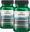 Swanson Amino Acid L-Glutatione 100 Milligrams 200 kapsler 2 flasker