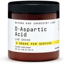 BEYOND RAW kjemi Labs D-Aspartic Acid pulver, muskelutvikling og gjenoppretting, 30 Serveringer