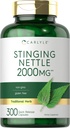 Carlyle Stinging Nettle Leaf Ekstrakt 2000mg | 300 kapsler | Ikke-GMO & Glutenfri Supplement