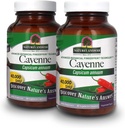 Naturens svar Cayenne Pepper Powder Capsule Supplement, 90-fylke | Naturlig Metabolisme Booster | fremmer kardiovaskulær helse | Hjelper med digestion og sirkulasjon (pakke av 2)