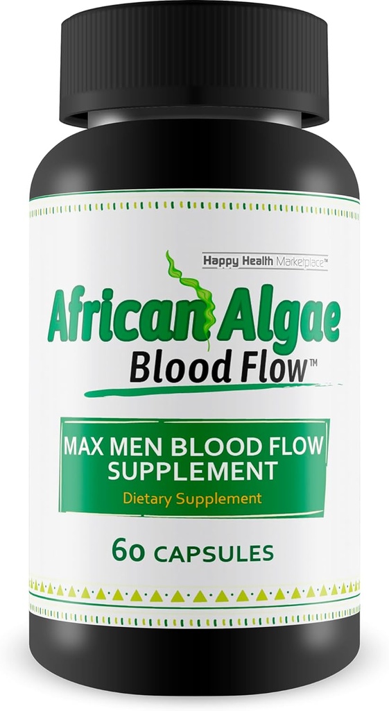 Afrikanske Algae blodstrøm - Vårt beste sirkulasjonstilskudd - bedre blodstrømssirkulasjonstilskudd - Body Circulation Support - Max menn blodstrømssupplement piller - Avanserte blodflytkapsler