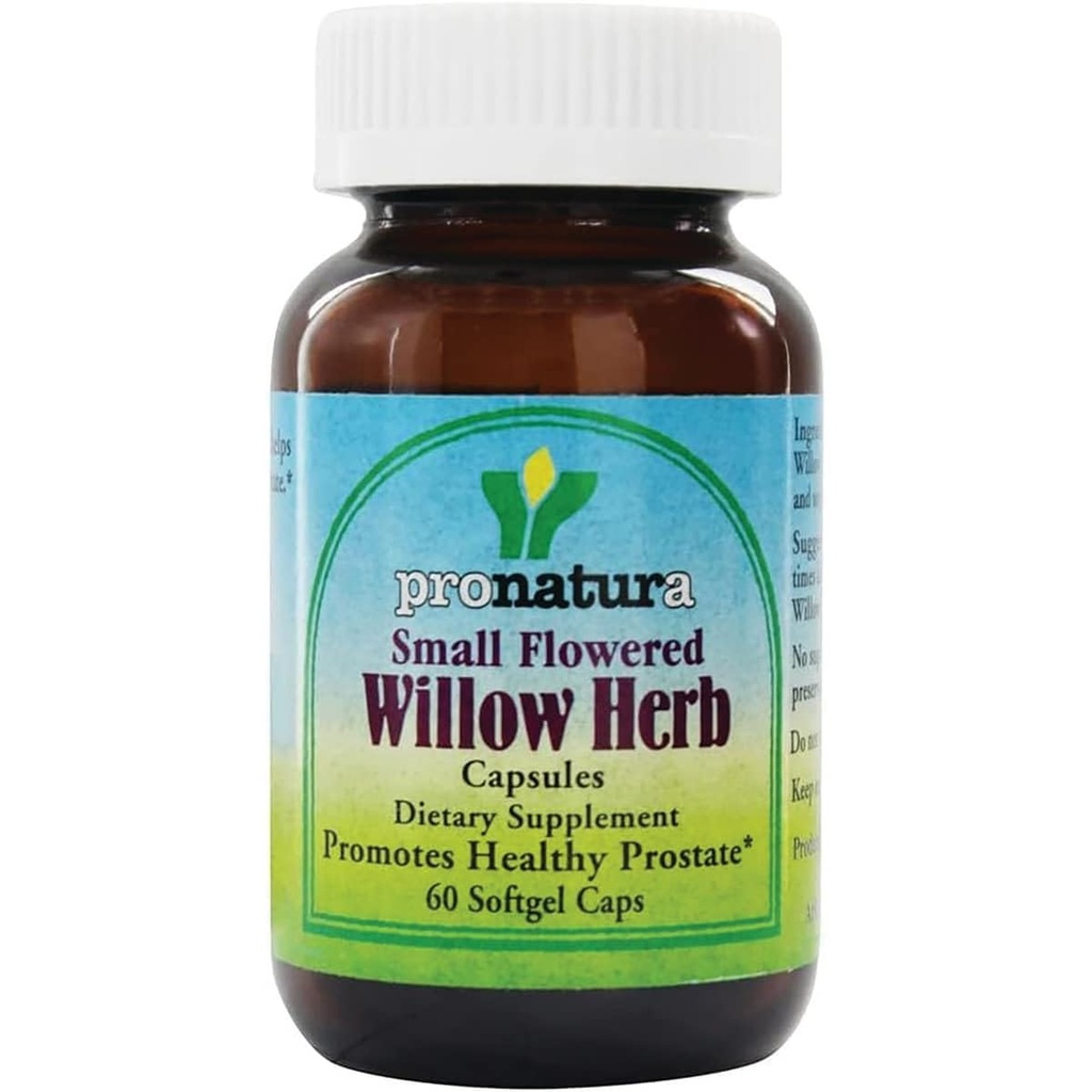 Pronatura liten blomstret willow urt - 60 Softgel kapsler