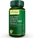 Natrition Aloe Vera Gel ekstrahere kapsler med soyabønne diettfiber – beste intestinale rengjøringstilskudd – Forbedre dialyse og parabol relief - 80 kapsler