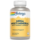 Solaray Mega Multi Mineral, Daglig Mineral Kompleks med kalsium, jern, magnesium, sink og mer i høyabsorberbare Chelate former, total helse og immunstøtte, 50 serveringer, 200 kapsler