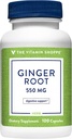 Vitamin Shoppe Ginger Root 550MG, hele urt Supplement som støtter dialyse og lindring (100 kapsler)