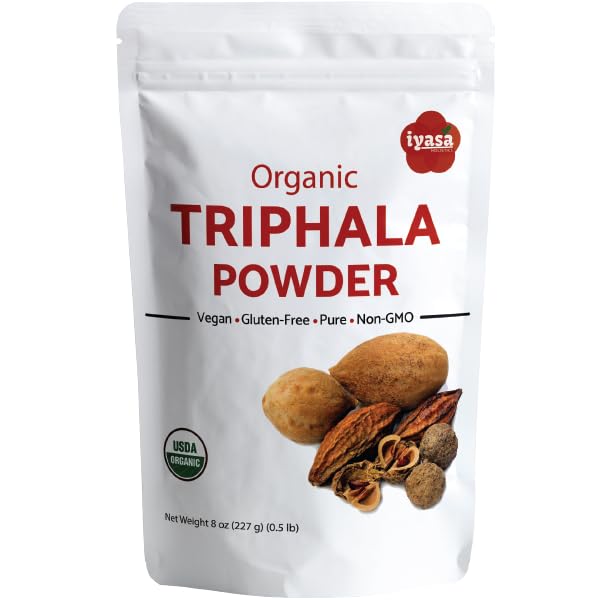 Iyasa Holistics Organic Trippela pulver,Ayurveda Superfood,Naturlig kroppen detox,Bowel Cleanser,Herbal Laxative,8 Ounce 226 Gram