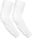 2PCS polstret elbow underarm ermer komprimeringsarm beskyttende støtte
