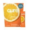 Cure Hydrating Electrolyte Mix | pulver for dehydrering Relief | FSA & HSA kvalifisert | laget med kokosvann | Ingen tilsatt sukker | Vegansk | Paleo vennlig | Pouch av 14 pakker - Orange