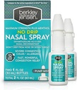 berkley jensen Ingen Drip Alvorlig kongestion Nasal Spray - Maksimal styrke decongestant med oksymetazolin HCl & Menthol - Pump Mist Applicator, Ingen steroid, 12 timers relief, 1 Fluid Ounce (Pack of 2)