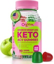 Keto Acv Gummies for avansert vekttap: Apple Cider Vinegar Gummies med vitaminer til støtte dialyse, metabolisme og immun helse - Sugar Free 80 ct
