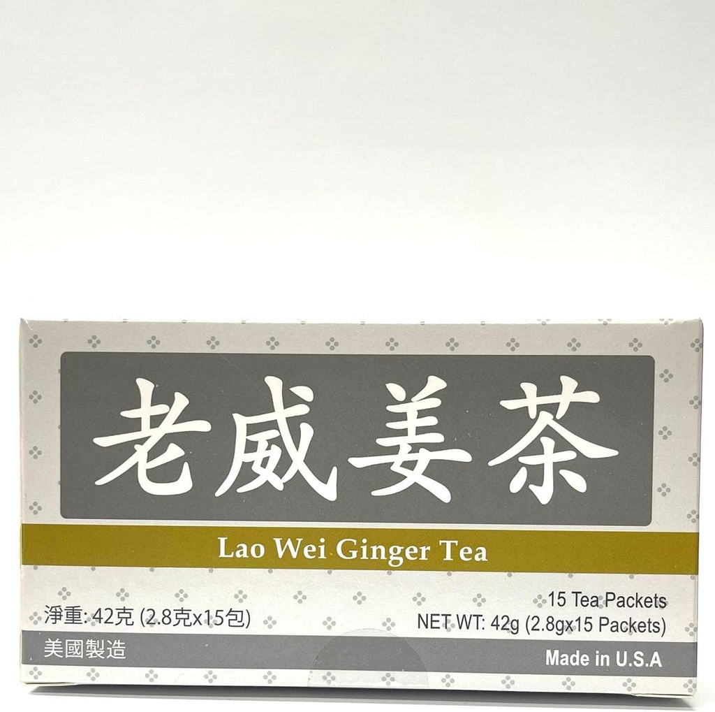 Ginger Tea Herbal Supplement hjelper til med å kontrollere inflammasjon og redusere kvalme, øke energi og antioksidant nivå 15 poser laget i USA