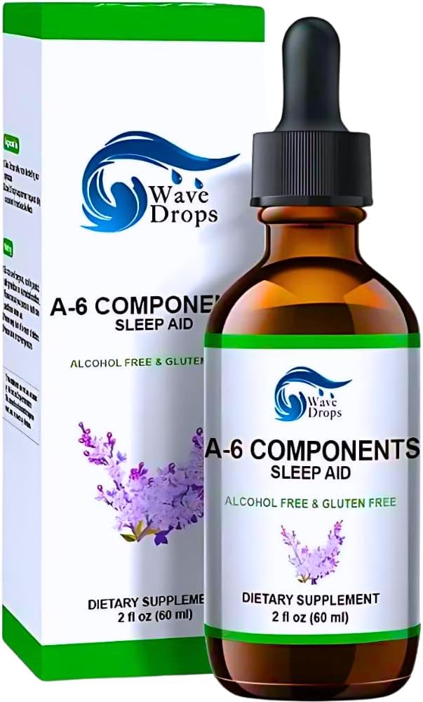 " Sleep Aid Drops Special Formula med Valerian Root, Melatonin, Kamille, Lavender, Rhodiola Rose og vitamin B6 søvnstøtte